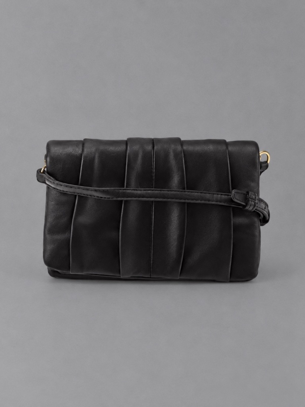 Aqua Black Pleated Crossbody Bag – New
